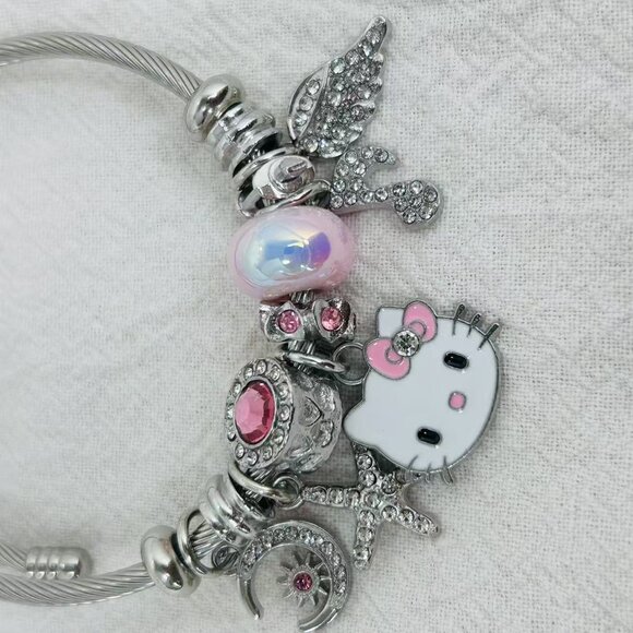 456 Pink Hello Kitty Bracelet cute - Picture 4 of 5